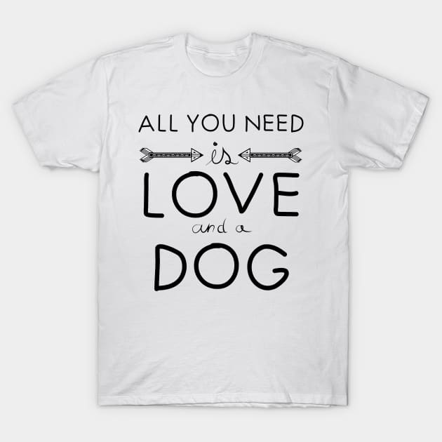 All you need is love : Dog T-Shirt by PolygoneMaste